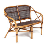 Диван «Pelangi» (Пеланги тёмный мёд) из натурального ротанга (Темный мед)