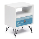 Тумба с 1 ящиком Secret De Maison «Mediterranean» (mod. 63603) (Белый+Голубой)