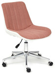 Кресло офисное TetChair «Style» (экошерсть/кож/зам, розовый/белый)