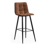 Стул барный «Chilly» (mod.7095б) (коричневый barkhat 11/черный)