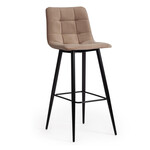 Стул барный «Chilly» (mod.7095б) (бежевый barkhat 5/черный)