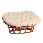 Кресло "MAMASAN" 23/02 W /с подушкой/ Cognac (коньяк)