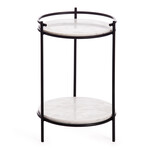 Столик кофейный Secret De Maison FASELIS ( mod. 11886 ) (черный/белый мрамор)