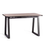 Стол MALTIDO ЛДСП/HPL/металл, 130 х 75+30 х 75 см, Дуб Вотан/чёрный