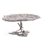 Блюдо Secret De Maison LEAF2 ( mod. 9440 ) алюминиевый сплав, 44x25x20 см, никель/nickel