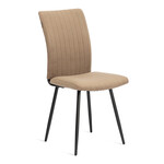 Стул обеденый Monte Carlo разборный, ткань велюр, 42х57х95см, бежевый/черный, (Porsche 5)