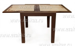 Стол обеденный с плиткой раскладной CT 3030 (Тёмный дуб)