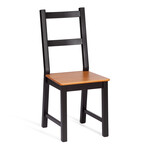 Стул Соната массив сосны, 41х50х95 см, антик/чёрный
