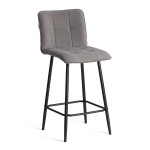 Полубарный стул  Bari/Бари велюр, серый, 29, 42х55х99 см