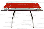 Стол стеклянный раскладной TB005 (Красный)