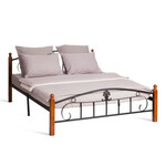 Металлическая двуспальная кровать Румба (Rumba) AT-203 (металлический каркас) + металлическое основание(160см x 200см)