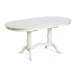 Стол обеденный белый раздвижной «Ева» (Eva) (Pure white (белый)