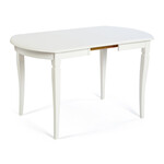 Стол обеденный раздвижной «Модена» (Modena) (Ivory white (слоновая кость)