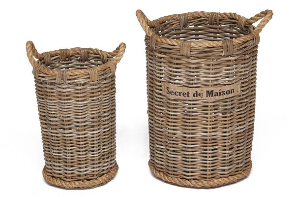 Корзина Secret De Maison «Yanbe» (набор из 2-х штук) (Натуральный/whitewashed)