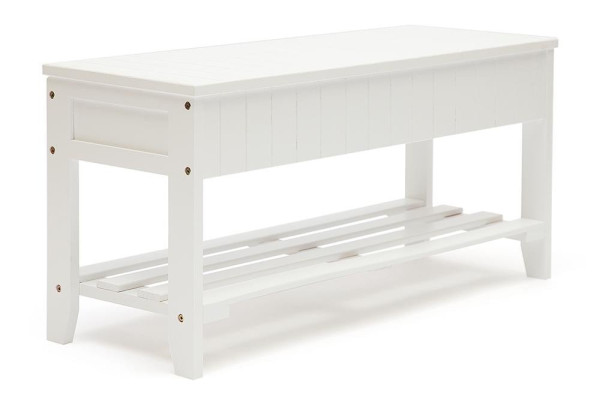 Обувница-скамья с ящиком NY-3020 (Белый)