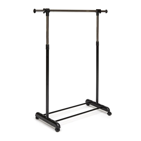 Вешалка раздвижная для гардеробной NY-3294 (Хром/черный)