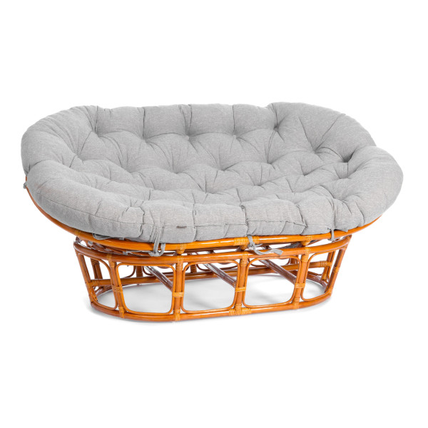 Диван MAMASAN/МАМАСАН 23/02 W /с подушкой/ 169х102х80 см, Honey (мед), матрац 182х119 см, ткань серо-бежевая 3М 16/2