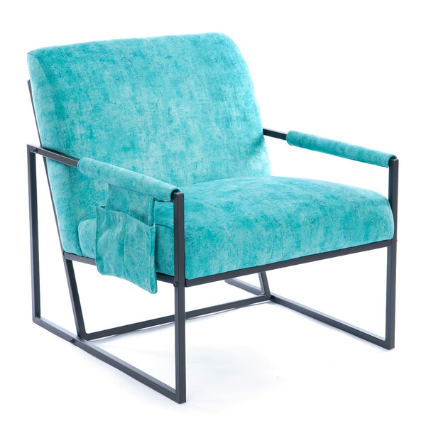 Кресло Charli LUX/Чарли Люкс KZ, велюр, VT Fresca бирюза