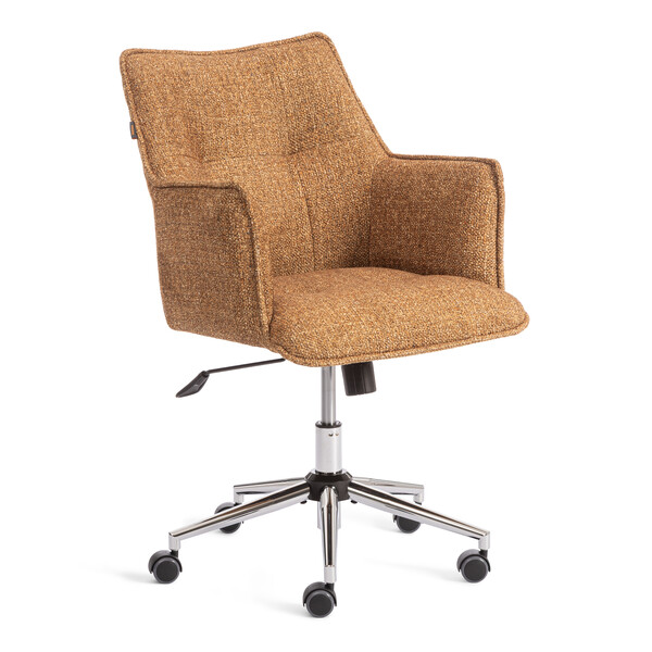 Кресло Lutz/Луц хром велюр/букле, VT shape amber