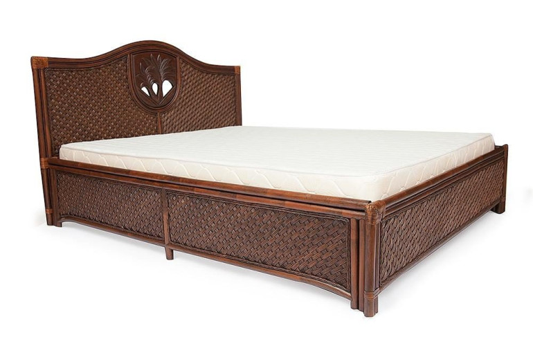 Кровать «Андреа Пальмы» (Andrea Palm) натуральный ротанг (Пекан)
