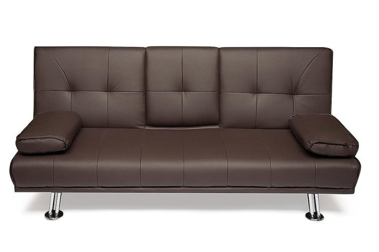 Диван раскладной с откидным столиком «Дэнни» (Danny) (Тёмный дуб)