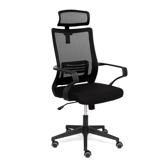 Кресло компьютерное TetChair «Mesh-4HR»(Чёрная ткань)