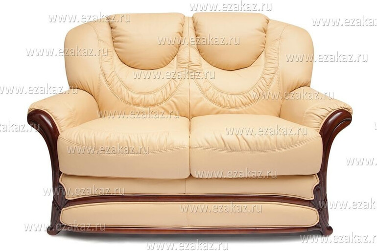 Диван 2-х местный из натуральной кожи «Анна» (Anna) (Эрете)