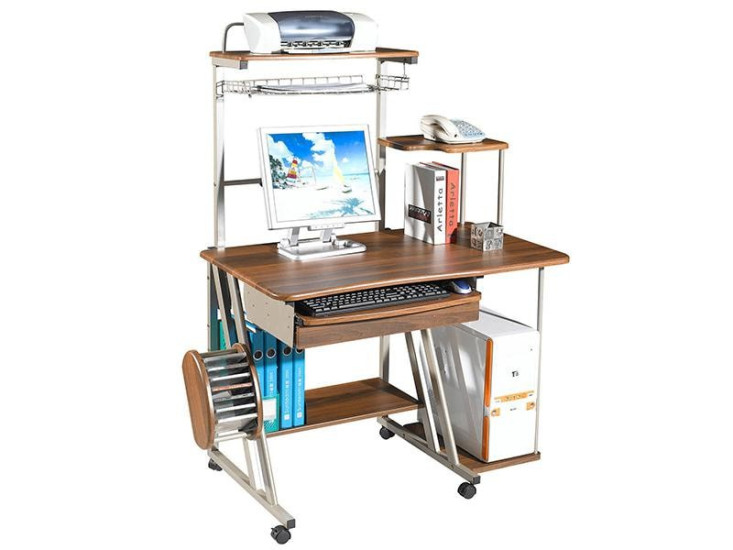 Компьютерный стол со стеллажом ST-D300LCD (Орех)