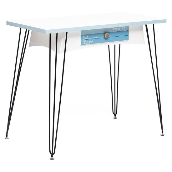 Стол письменный Secret De Maison «Mediterranean» (mod. 63600) (Белый+Голубой)