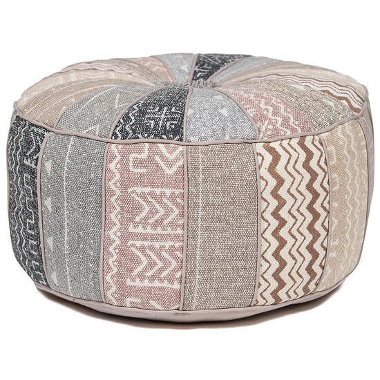 Пуф Secret волокна. Эти маленькие формы станут поистине акцентным украшением Вашего интерьера.De Maison «Jessis» (mod. 10128) (Бежевый мультицвет Luchetta)