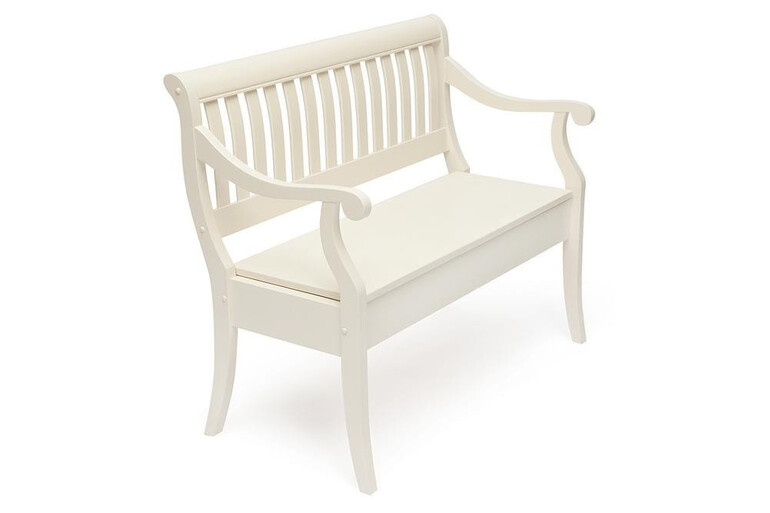 Скамья с ящиком «Медичи» (Medichi) (Белый)