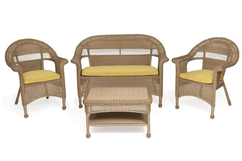 Комплект для отдыха «Манчестер» (Manchester) искусственный ротанг (Бежевый меланж искусственный ротанг)