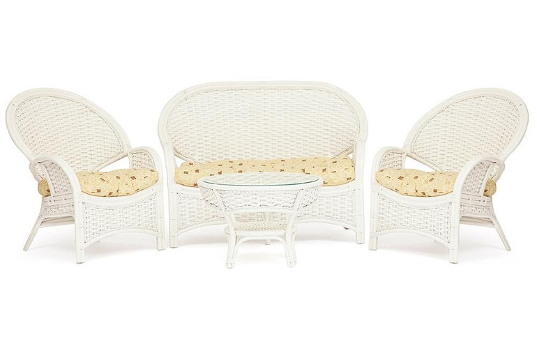 Комплект для отдыха «Нью Черчиль» (Neo Churchill TCH White) натуральный ротанг (TCH White)
