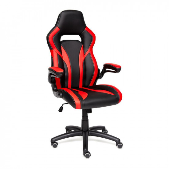 Кресло компьютерное «Rocket» (Чёрно-красная искусственная кожа)