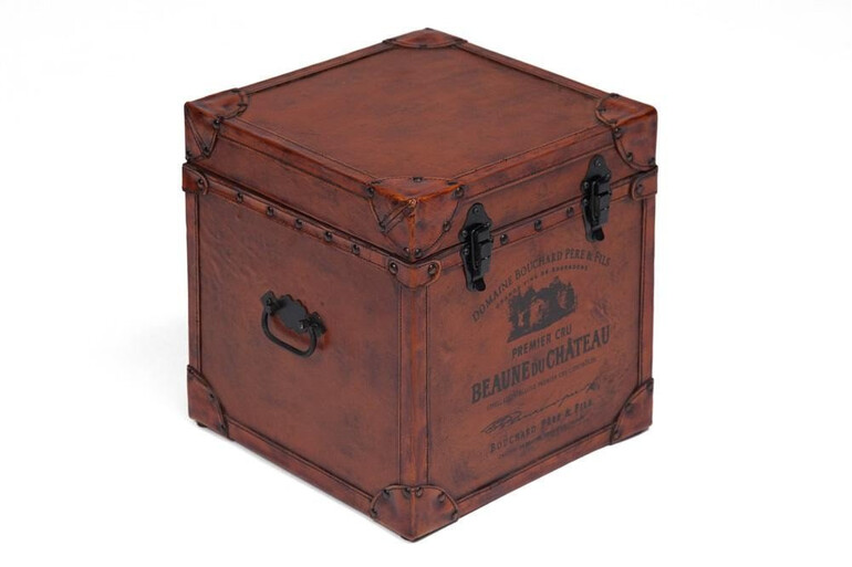 Столик-сундук Secret De Maison «Buffalo» (mod. М-14521) из натуральной кожи (Коричневый)