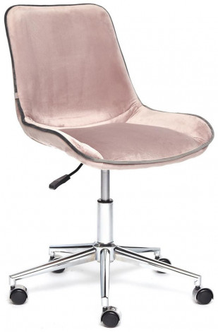 Кресло офисное TetChair «Style» (велюр розовый)
