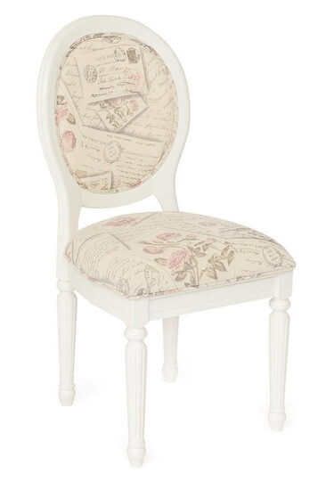 Стул с мягким сиденьем и спинкой «Париза» (Parisa) PA-SC (Butter white (слоновая кость)