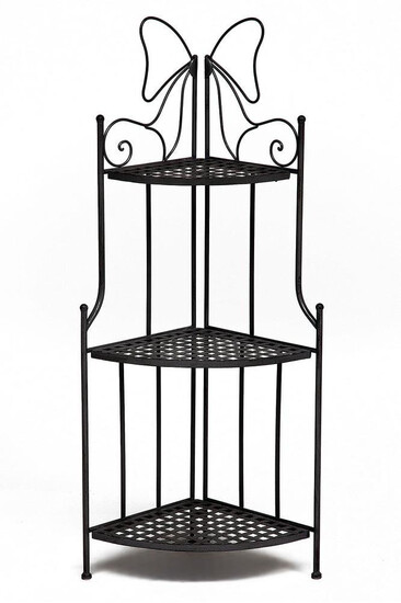 Кованая угловая этажерка Secret De Maison 003 (Чёрный)
