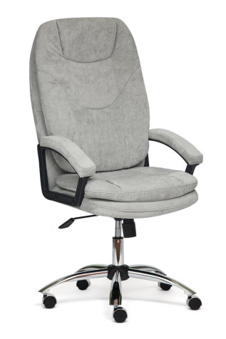 Кресло «Софти хром» (Softy chrome) (Серая ткань «Mirage grey»)