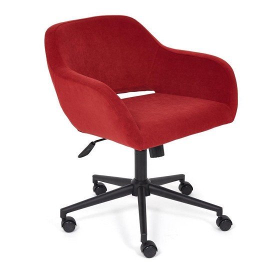 Кресло офисное «Modena» (Бордовый флок)