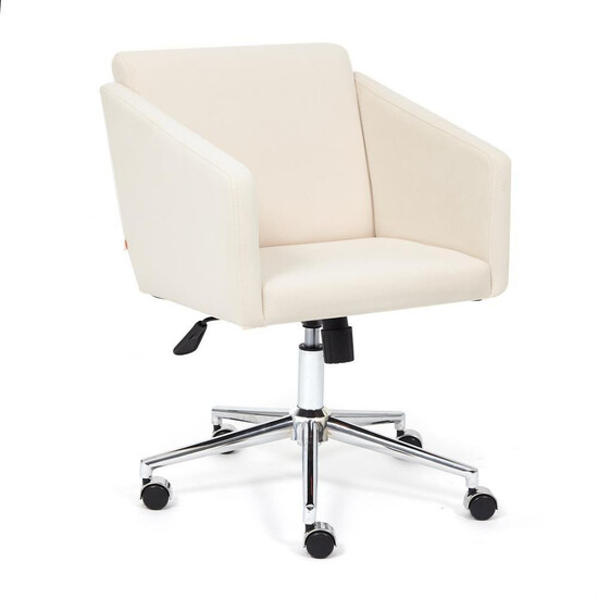 Кресло офисное «Milan» (хром флок, молочный, 4)
