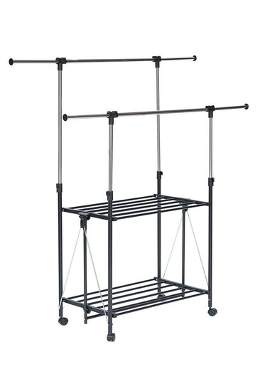 Вешалка раздвижная для гардеробной HG 86 (Чёрный)