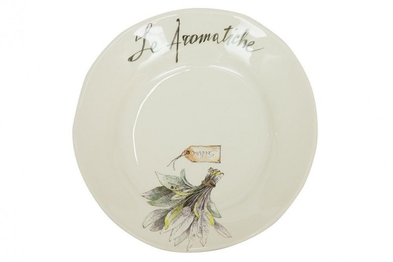 Тарелка обеденная Secret De Maison «Травы» (Herbs Dinner plate) DP281 (Белый)