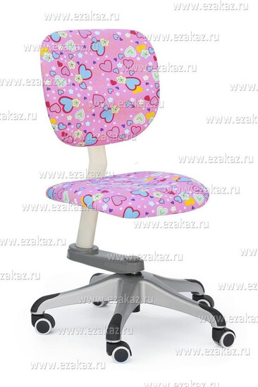 Детское кресло Растём вместе «Пинк Хат» (Pink Heart ZR2014) (Ткань «Pink heart»)