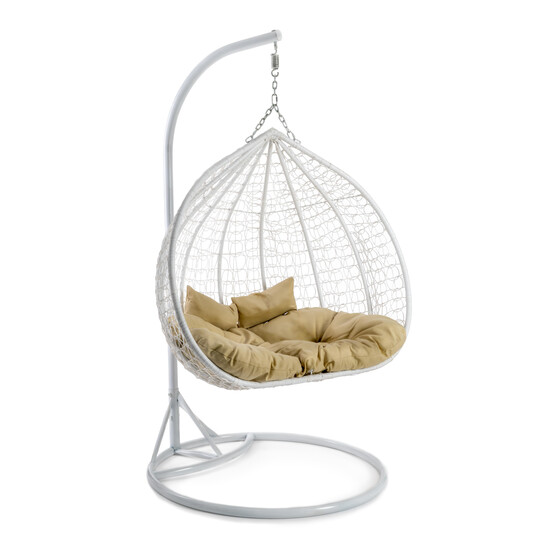 Кресло подвесное (mod. SC-007) с подушкой (Белый)