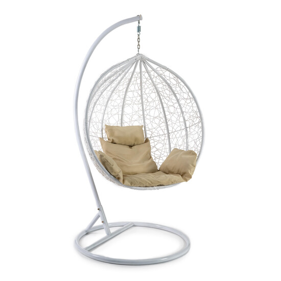 Кресло подвесное (mod. SC-003) с подушкой (Белый)