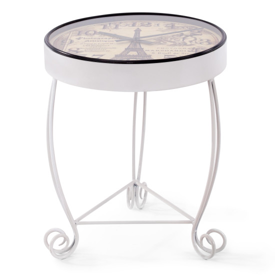 Стол-часы Secret De Maison ROSETTA ( mod. IT-001) (butter white (слоновая кость), рисунок "Башня")