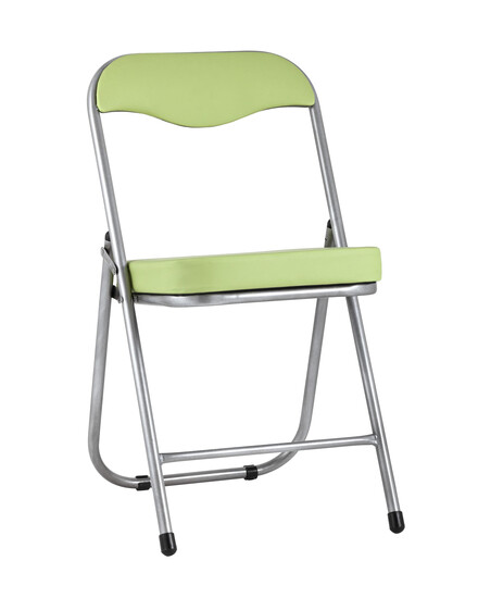 Стул складной ДЖОН металлик, салатовый