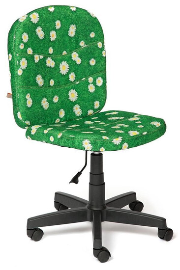 Кресло «Степ» (Step) (Ткань «Ромашки на зелёном»)