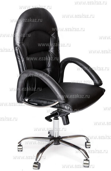 Кресло «Манзони» (Manzoni) (Искусственная чёрная кожа)